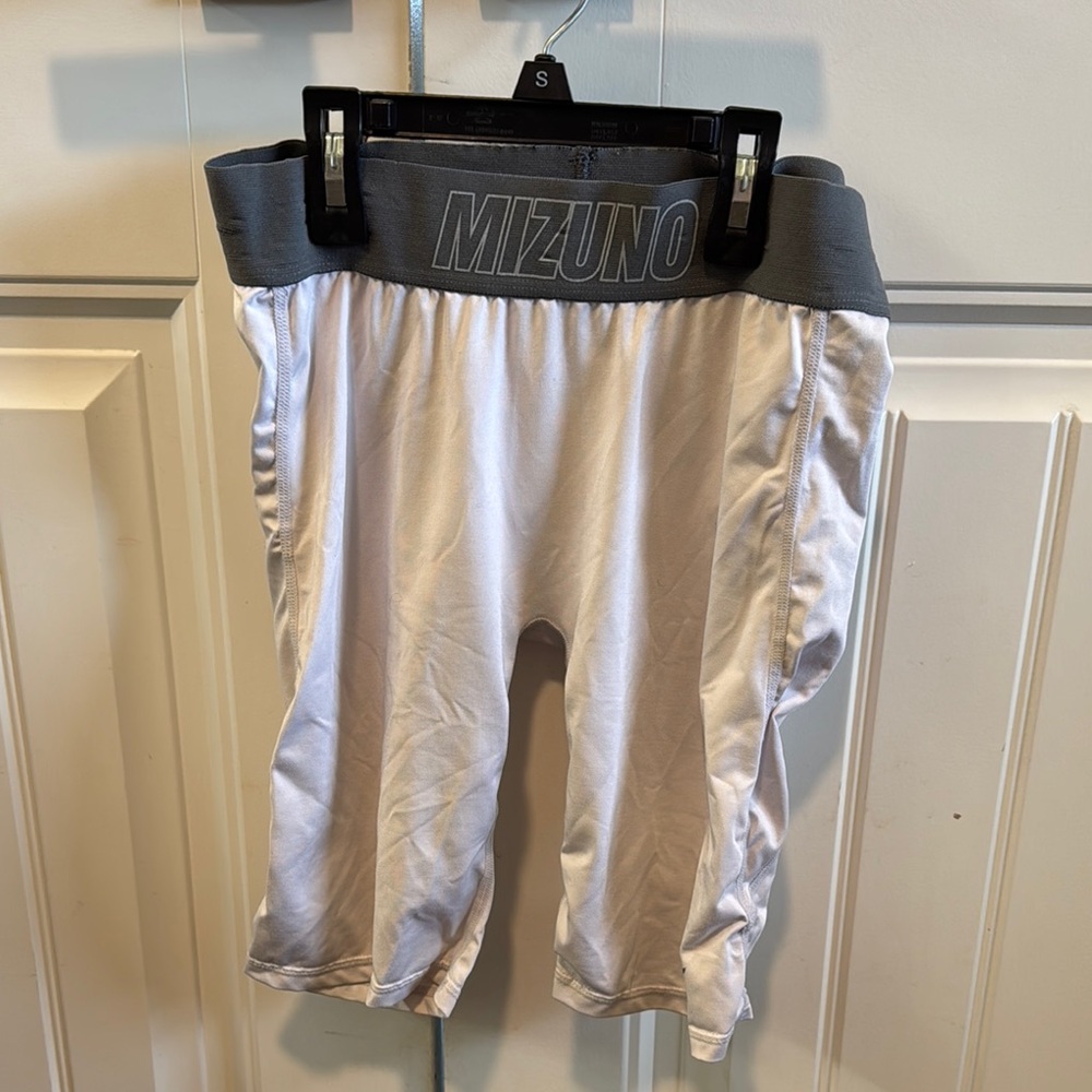 Mizuno Kids Gray and White Sports Shorts